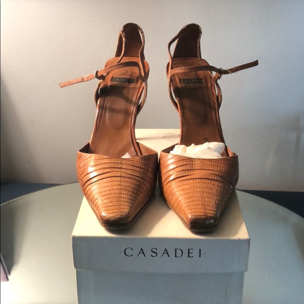 Casadei Snake Skin Heels